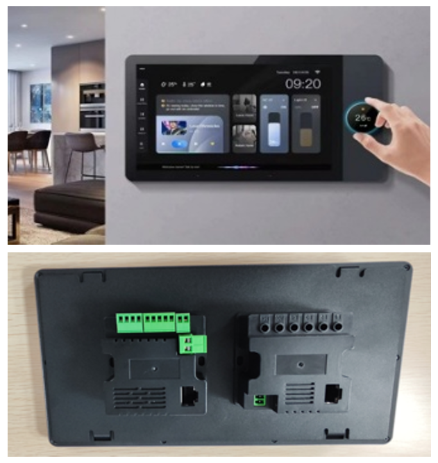 Tuya 8-Inch Smart Home Main Control Panel, Android, Touchscreen, WiFi App Control, Bluetooth, Multi-Scene, Central Hub, Black